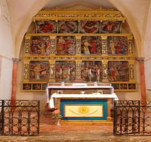 retable-eglise-de-Villerouge-Termenes Location de vacances Gîtes autour de Termes Le Roc sur l'Orbieu