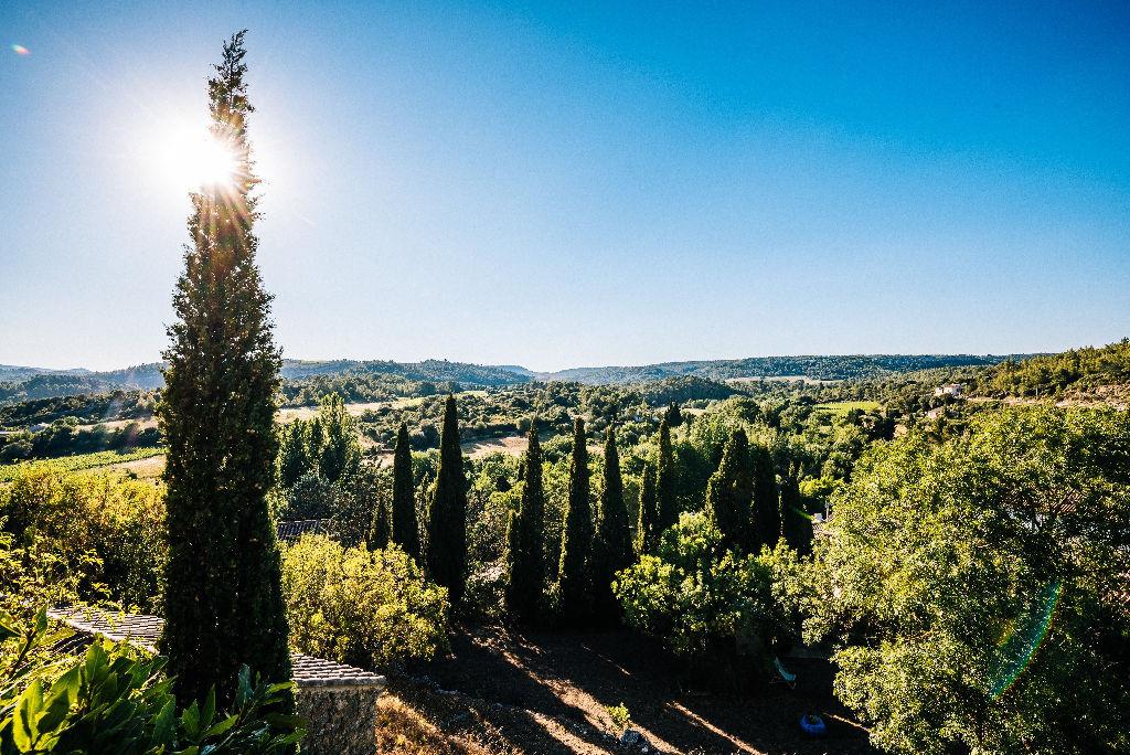 gîte le roc sur lorbieu-entre carcassonne et narbonne-paysage