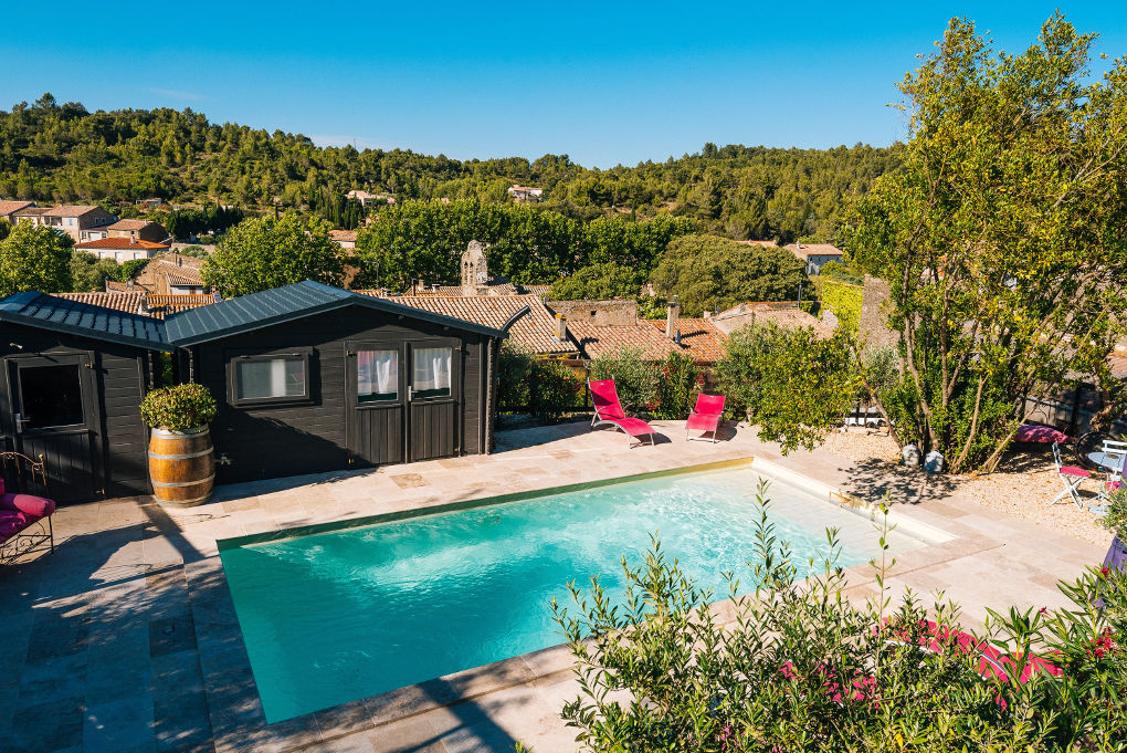 picine - maison le four à pain - le roc sur l'orbieu-location de vacances entre Carcassonne et Narbonne