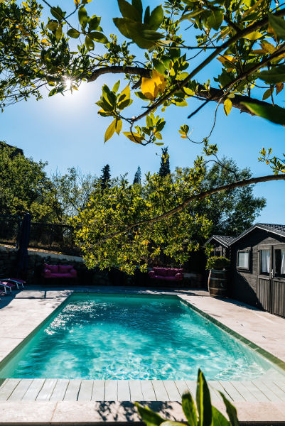 photo piscine privée chauffée Location de vacances - Gîtes entre Carcassonne et Narbonne Le Roc sur l'Orbieu